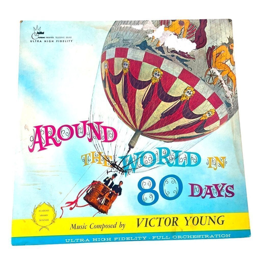 RARE‎ VICTOR YOUNG - AROUND THE WORLD IN 80 DAYS LP SOUNDTRACK VINYL RECORD